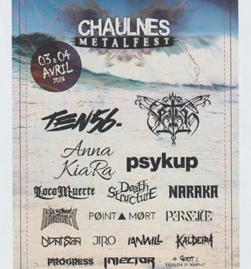 Chaulnes Metal Fest 2026 affiche