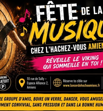 Lancer de hache et musique chez L'Hachez-Vous Amiens