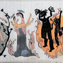 Études des fresques de l'église de Neuf Marché — Jacques Pasquier
