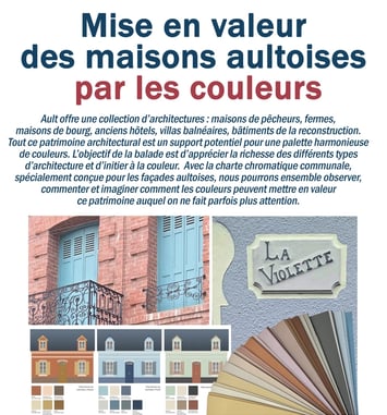 Mise en valeur des maisons aultoises par les couleurs