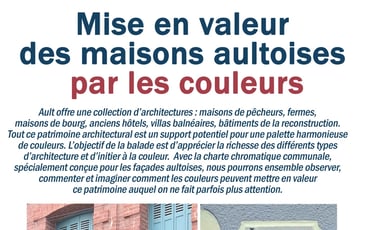 Mise en valeur des maisons aultoises par les couleurs