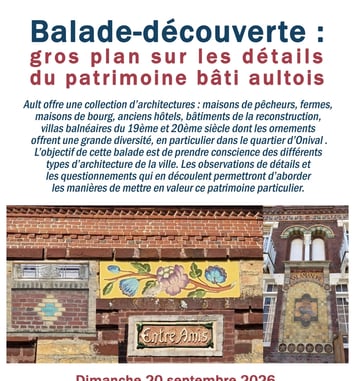 Balade-découverte : gros plan sur les détails du patrimoine bâti aultois