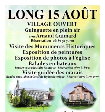 Exposition pour la Fêtes du 15 août et Repas-Guinguette