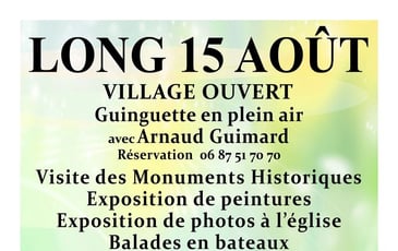 Exposition pour la Fêtes du 15 août et Repas-Guinguette