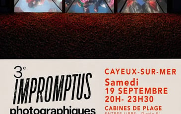 Photomapping sur les cabines de plage de Cayeux-sur-Mer