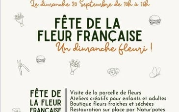 Fête de la fleur française : visite de la parcelle de fleurs de la Ferme du p'tit Quesnoy et ateliers créatifs
