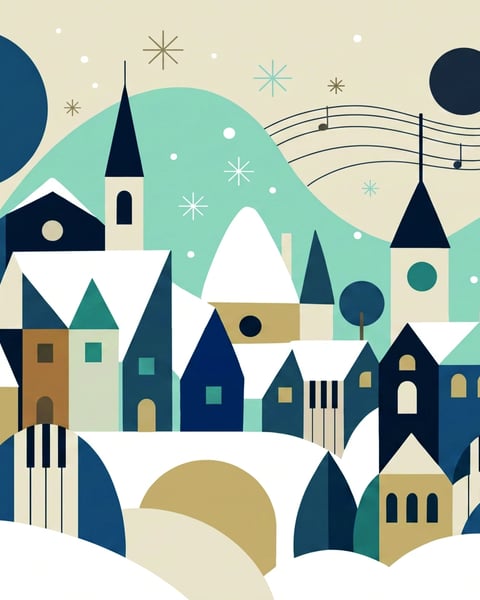 Le village de l'hiver