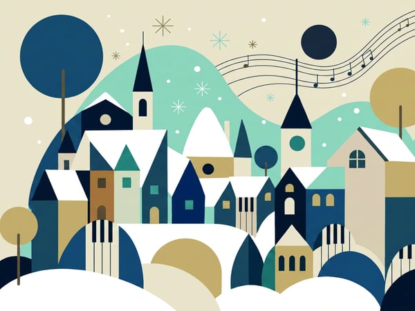 Le village de l'hiver