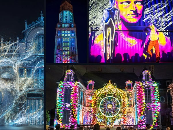 Parcours video mapping dans Amiens