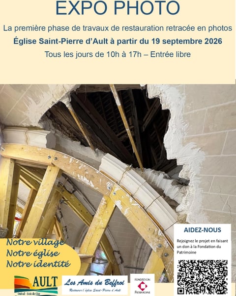 Exposition photo des travaux de l'Eglise